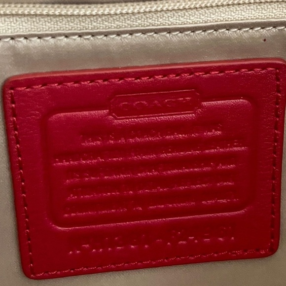 Coach Campbell Belle Red Leather Purse